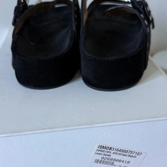 Isabel Marant Lennyo Black / Silver Studded Sandals size 38 - Picture 5 of 8